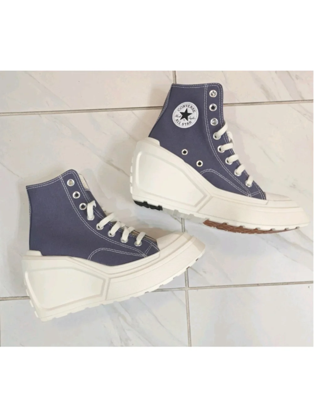 Converse Chuck 70 De Luxe Wedge 'lavender Ash' Women's Shoe New W/o Box Size 5.5